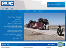 Tablet Screenshot of parcspecialty.com